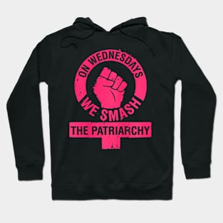 On Wednesdays We Smash Women Rights Day 8 Raglan Hoodie